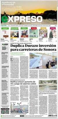 Portada de Expreso (M&eacute;xico)