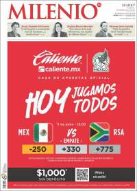 Portada de Milenio (M&eacute;xico)