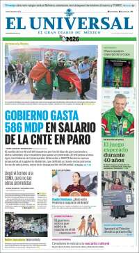 Portada de El Universal (M&eacute;xico)