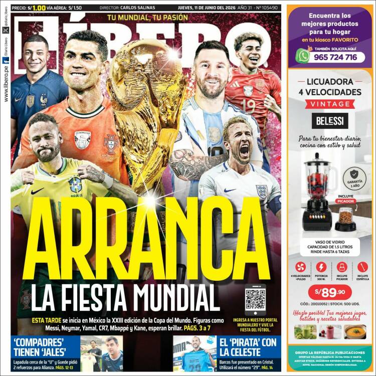 Portada de Líbero (Per&uacute;)