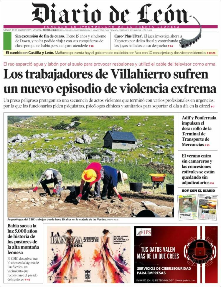 Portada de Diario de León (Spain)