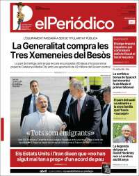 Portada de El Periódico de Catalunya (Spain)