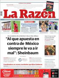Portada de La Razón (Mexico)