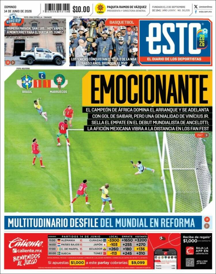 Portada de Esto (Mexico)