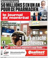 Portada de Le Journal de Montréal (Canad&aacute;)