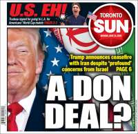Portada de The Toronto Sun (Canad&aacute;)