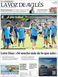 Portada de El Comercio - Avilés (Espagne)