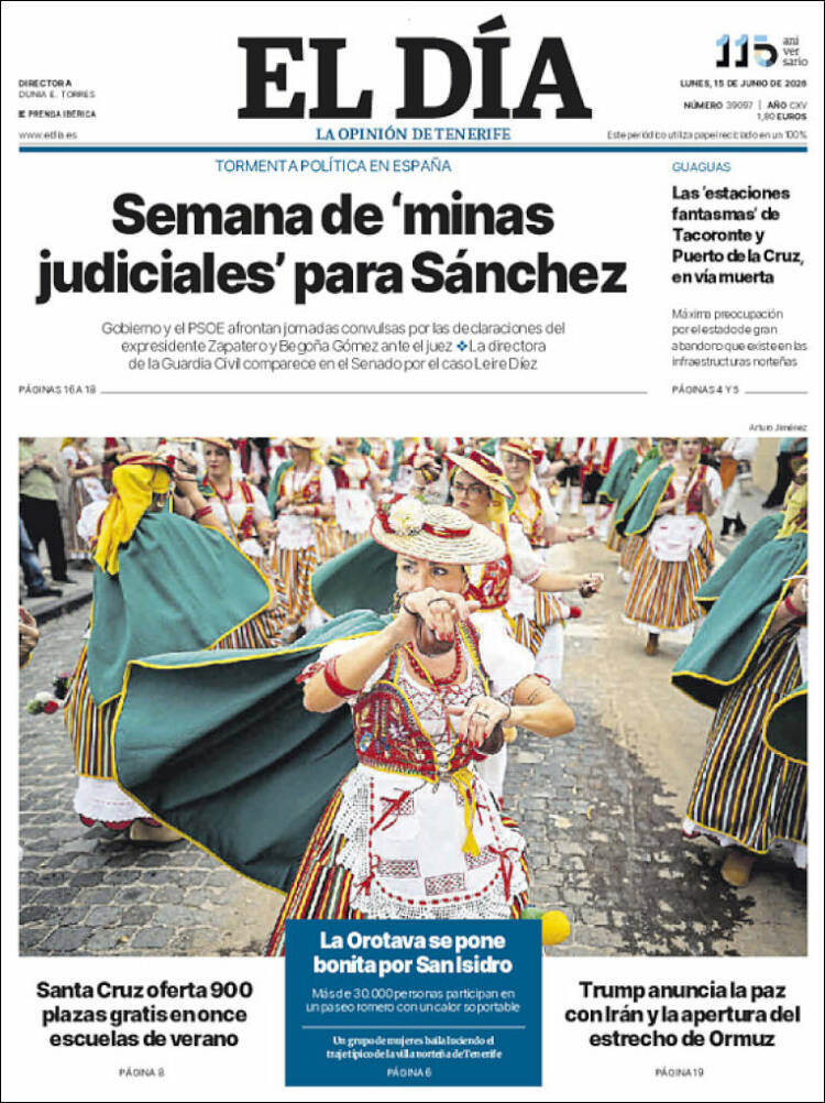 Portada de El Día (Spain)