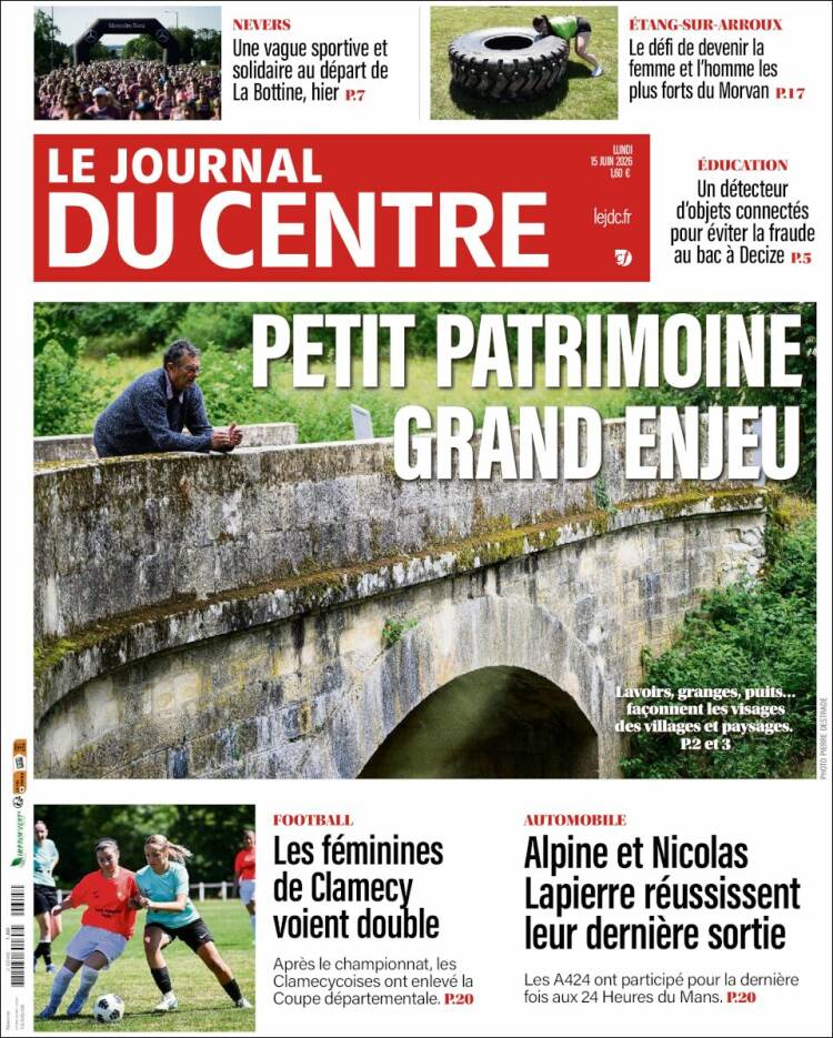 Portada de Le Journal du Centre (France)