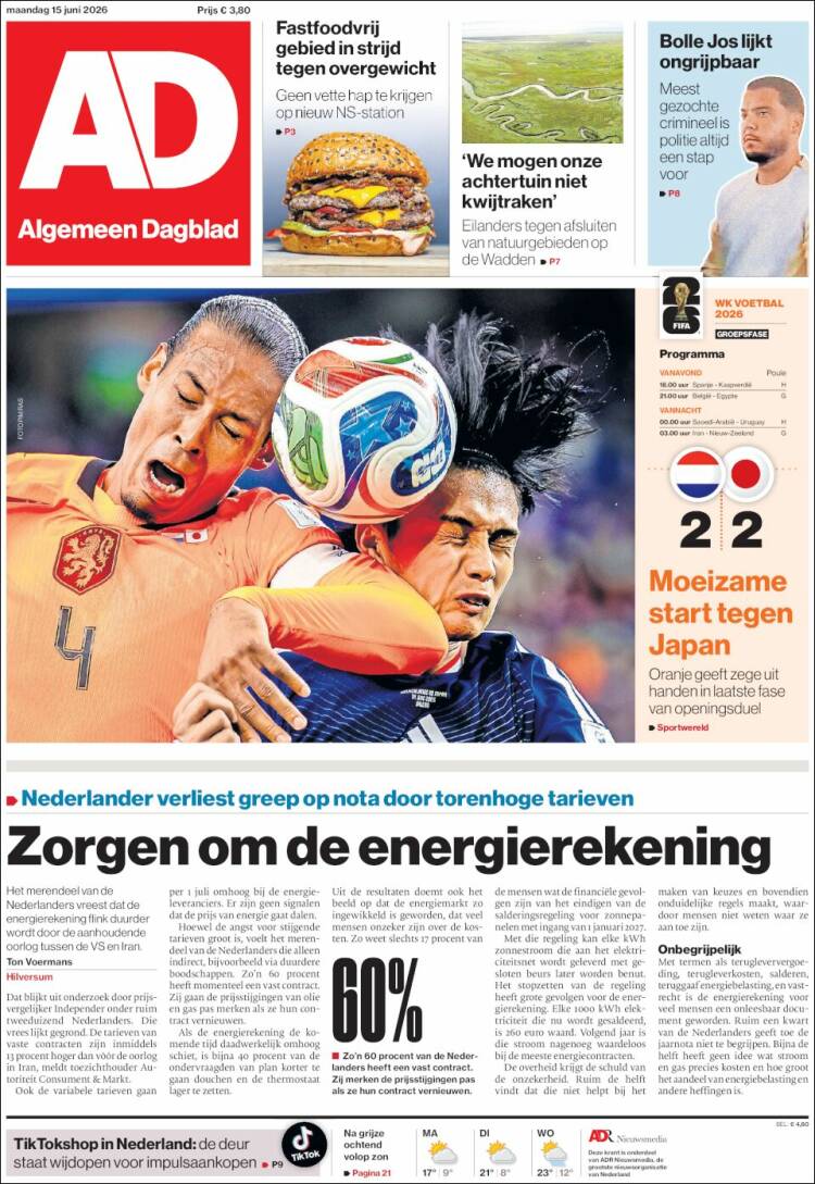 Portada de AD (Netherlands)