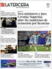 Portada de La Tercera (Chile)