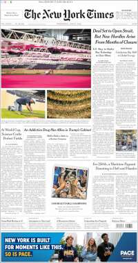 Portada de New York Times (USA)