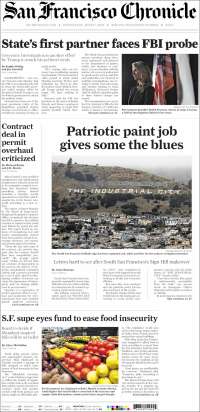 Portada de San Francisco Chronicle (USA)