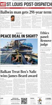 Portada de St. Louis Post-Dispatch (USA)