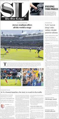 Portada de Star-Ledger (USA)