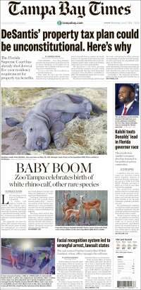 Portada de Tampa Bay Times (USA)