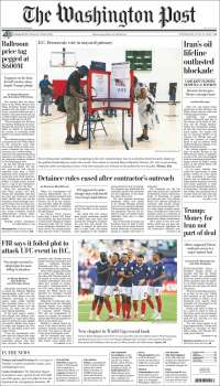 Portada de The Washington Post (USA)