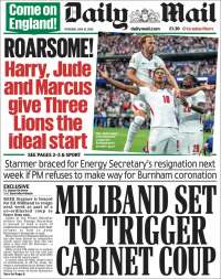 Portada de Daily Mail (United Kingdom)
