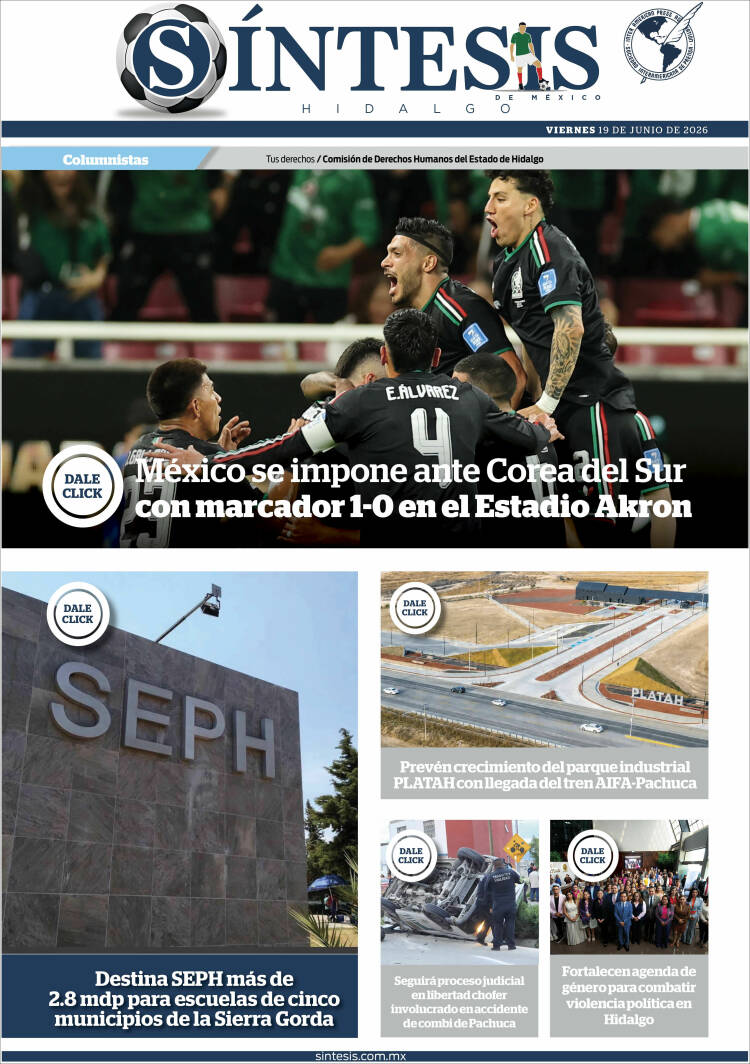 Portada de Sistesis - Hidalgo (M&eacute;xico)