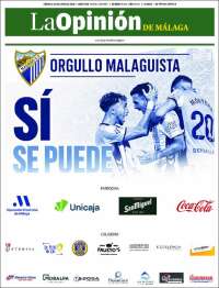 Portada de La Opinión de Málaga (Espagne)