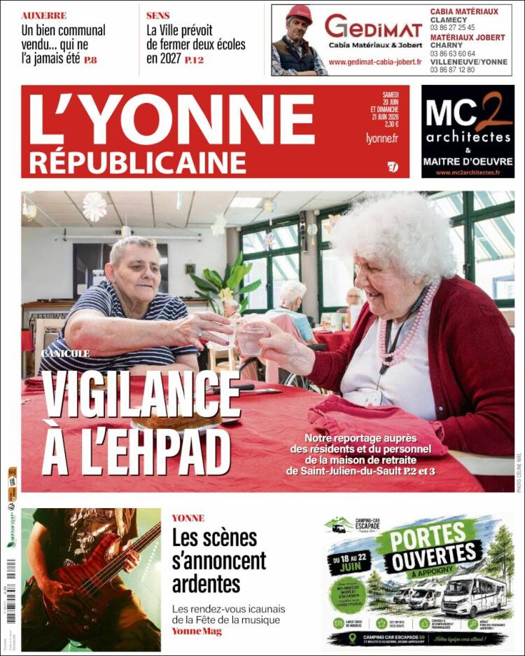 Portada de L'Yonne-Républicaine (Francia)