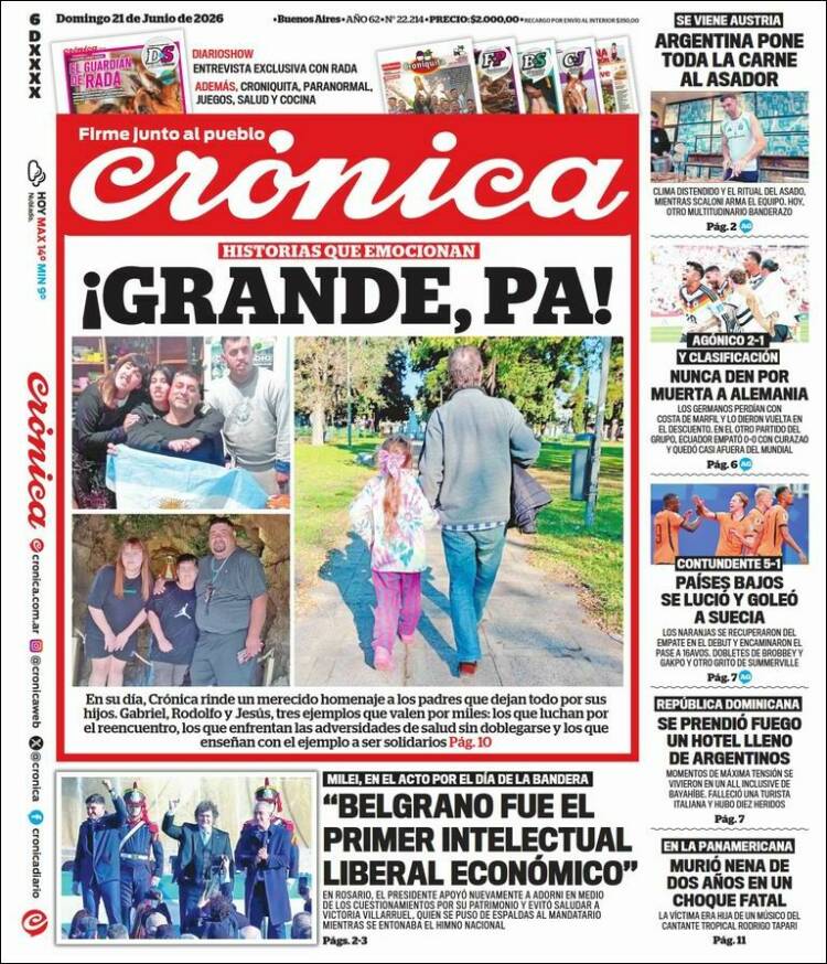 Portada de La Voz del Chaco (Argentina)