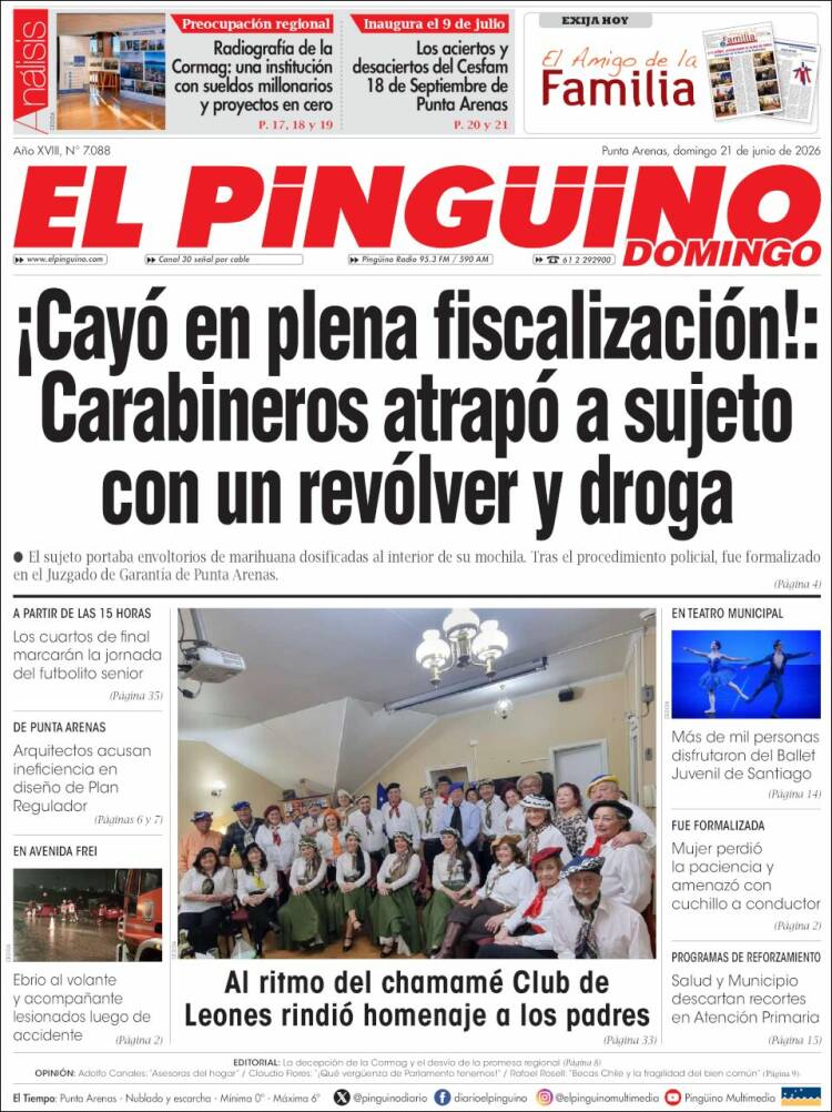 Portada de El Pingüino (Chile)