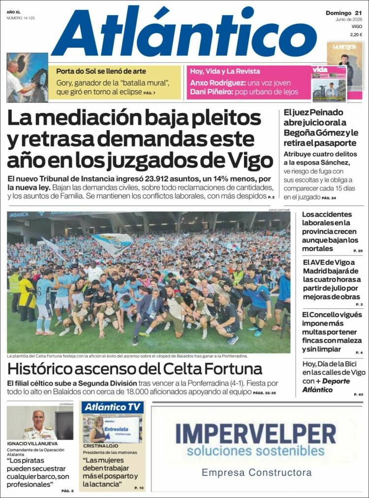 Portada de Atlántico Diario (Espa&ntilde;a)