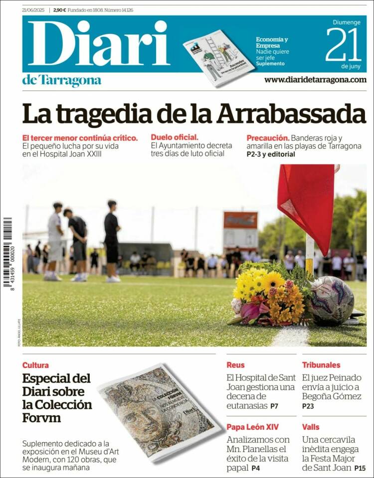 Portada de Diari de Tarragona (Espa&ntilde;a)