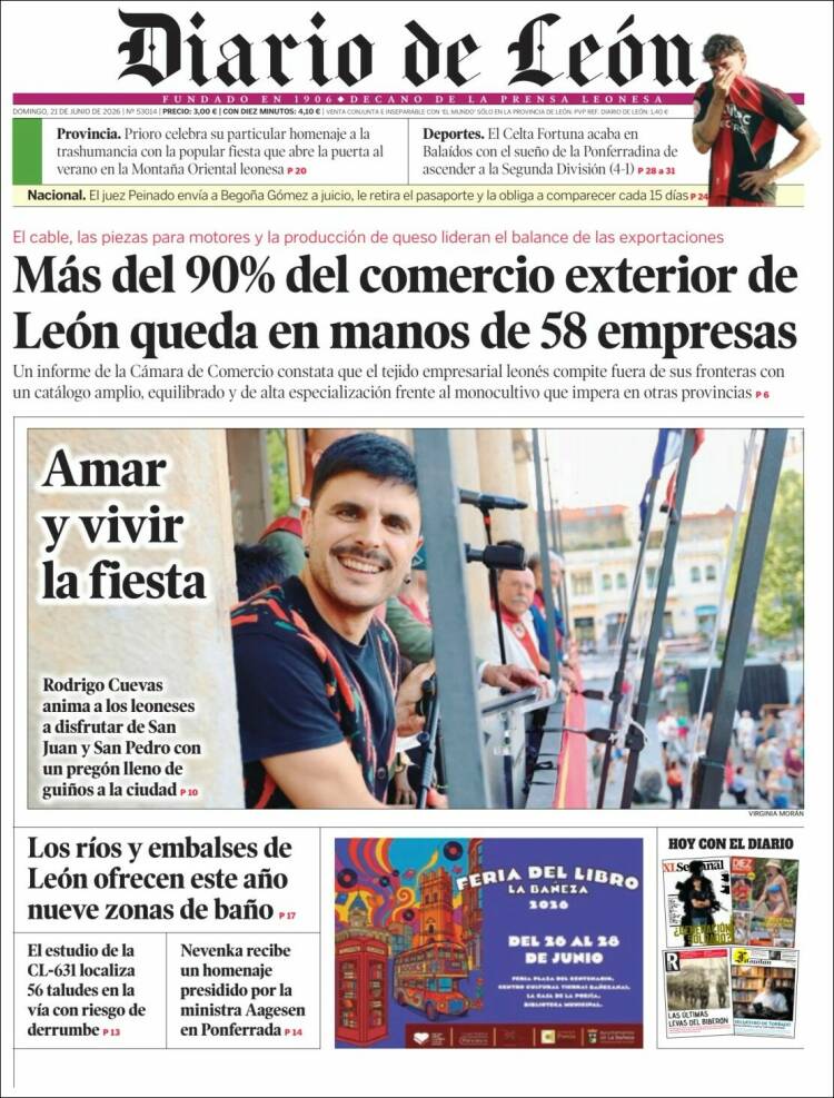 Portada de Diario de León (Espa&ntilde;a)