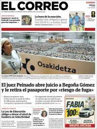 Portada de El Correo (Spain)