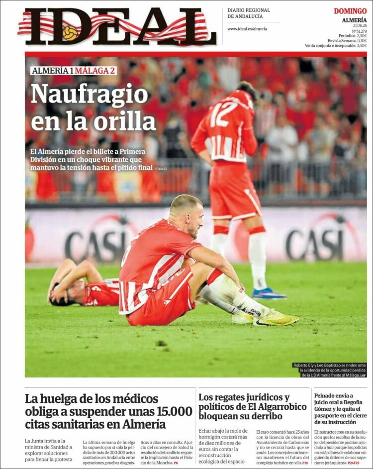 Portada de Ideal Almeria (Espa&ntilde;a)