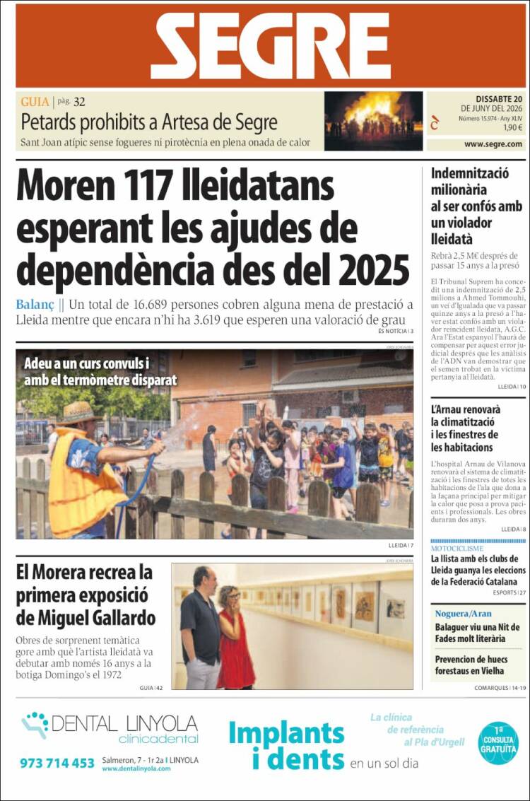 Portada de Segre (Espa&ntilde;a)