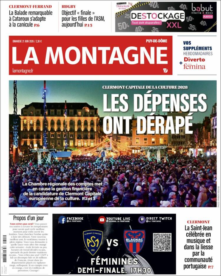 Portada de La Montagne (Francia)