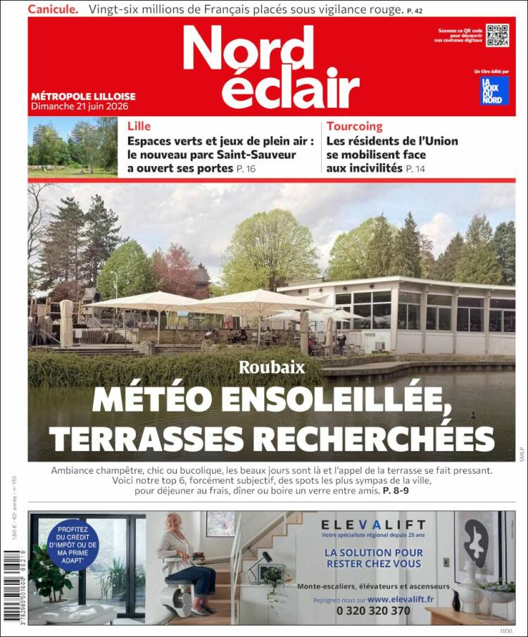 Portada de Nord Éclair (Francia)