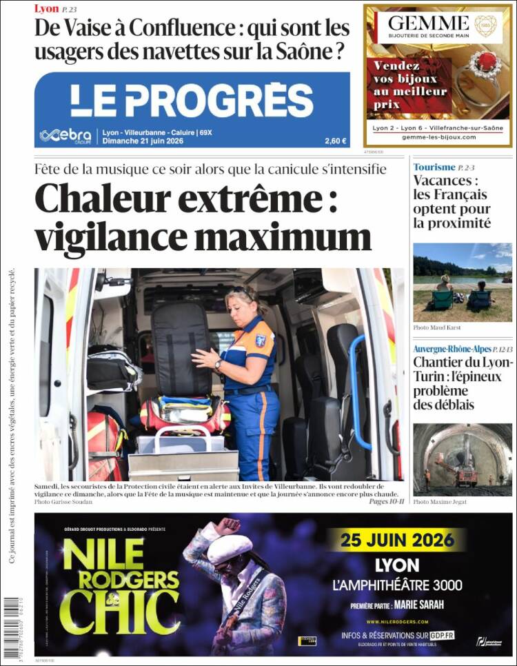 Portada de Progres de Fecamp (Francia)