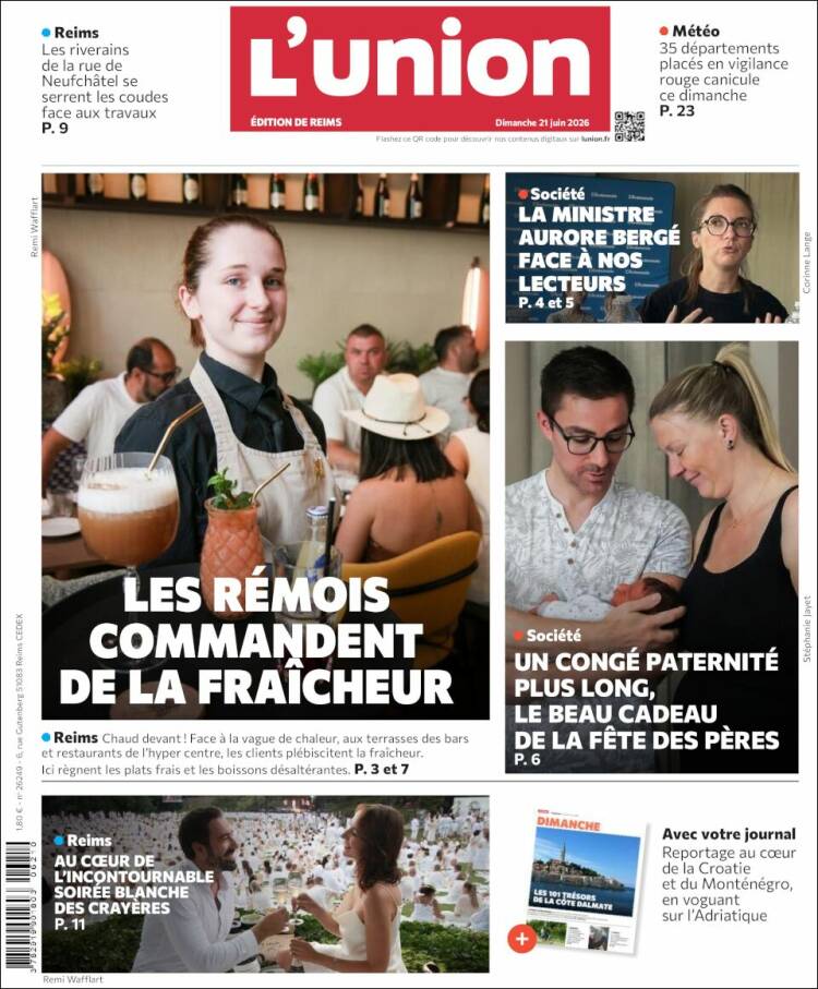 Portada de L'Union (Francia)