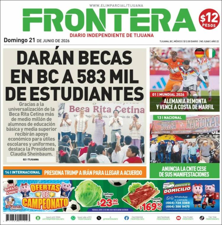 Portada de Frontera (M&eacute;xico)