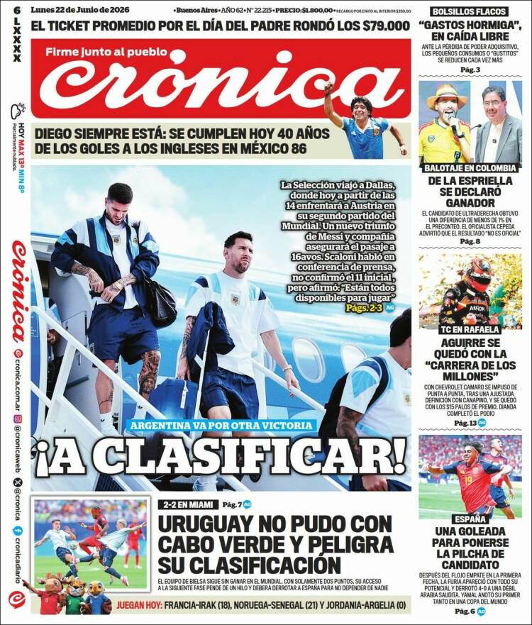 Portada de La Voz del Chaco (Argentina)