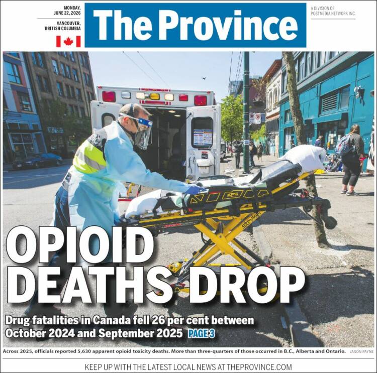 Portada de The Province (Canad&aacute;)