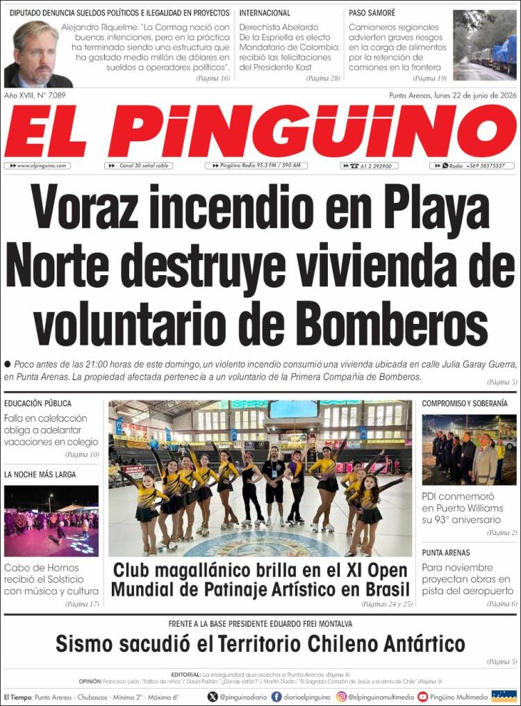 Portada de El Pingüino (Chile)