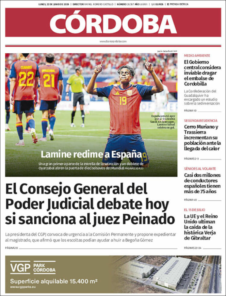 Portada de Diario de Córdoba (Espa&ntilde;a)