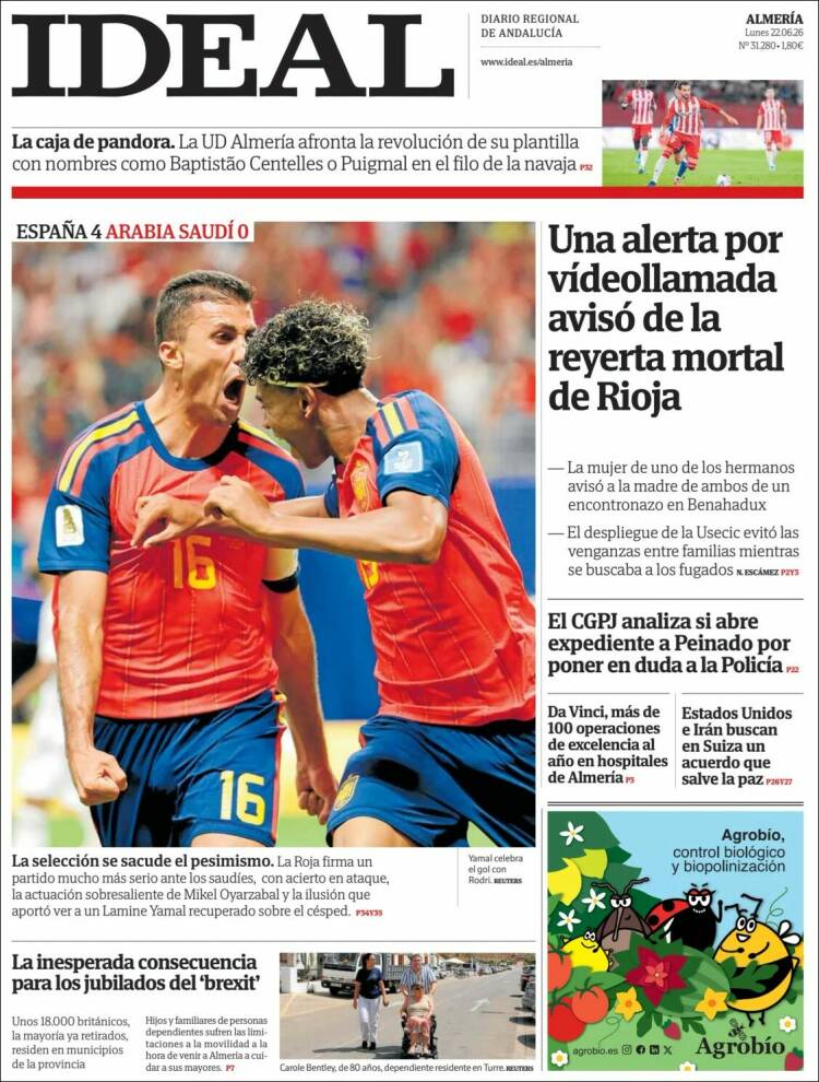 Portada de Ideal Almeria (Espa&ntilde;a)