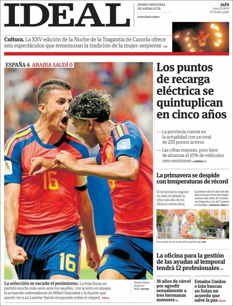 Portada de El Ideal de Jaén (Espa&ntilde;a)