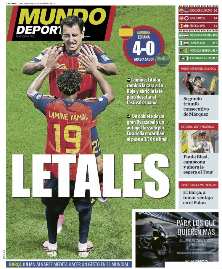 Portada de El Mundo Deportivo (Espa&ntilde;a)