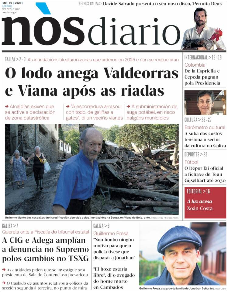 Portada de Nòs Diario (Espa&ntilde;a)