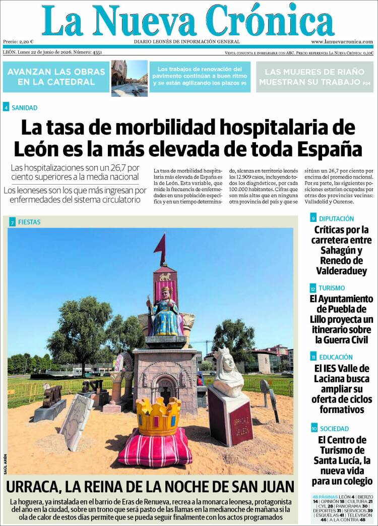 Portada de La Nueva Crónica (Espa&ntilde;a)