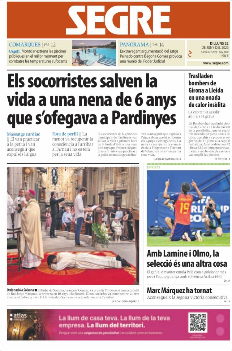 Portada de Segre (Espa&ntilde;a)