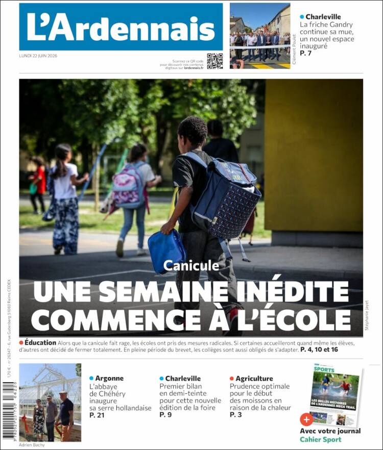 Portada de L'Ardenais (Francia)