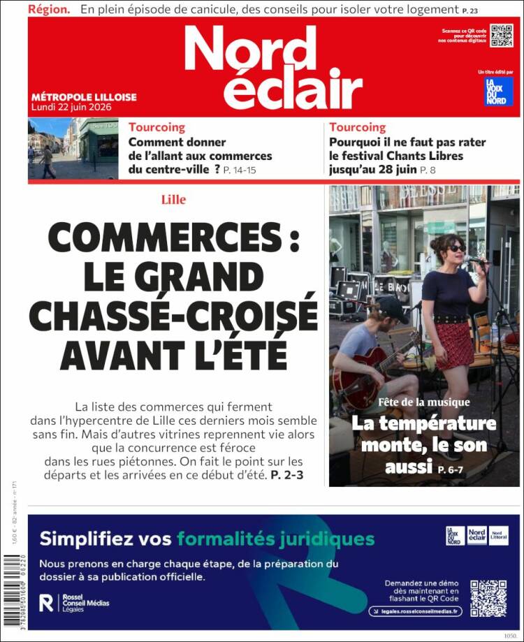 Portada de Nord Éclair (Francia)